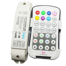 Venta caliente Mini RGB led tira Controlador M7 remoto con M3-3A controlador de Recepción